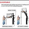 Adjustable Height Basketball goal