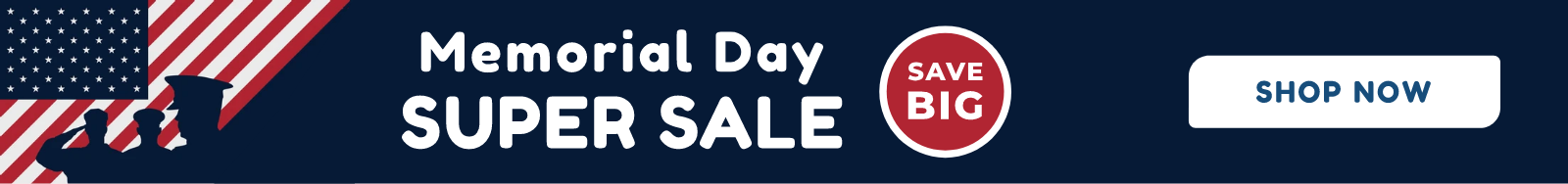 Memorial Day sale banner