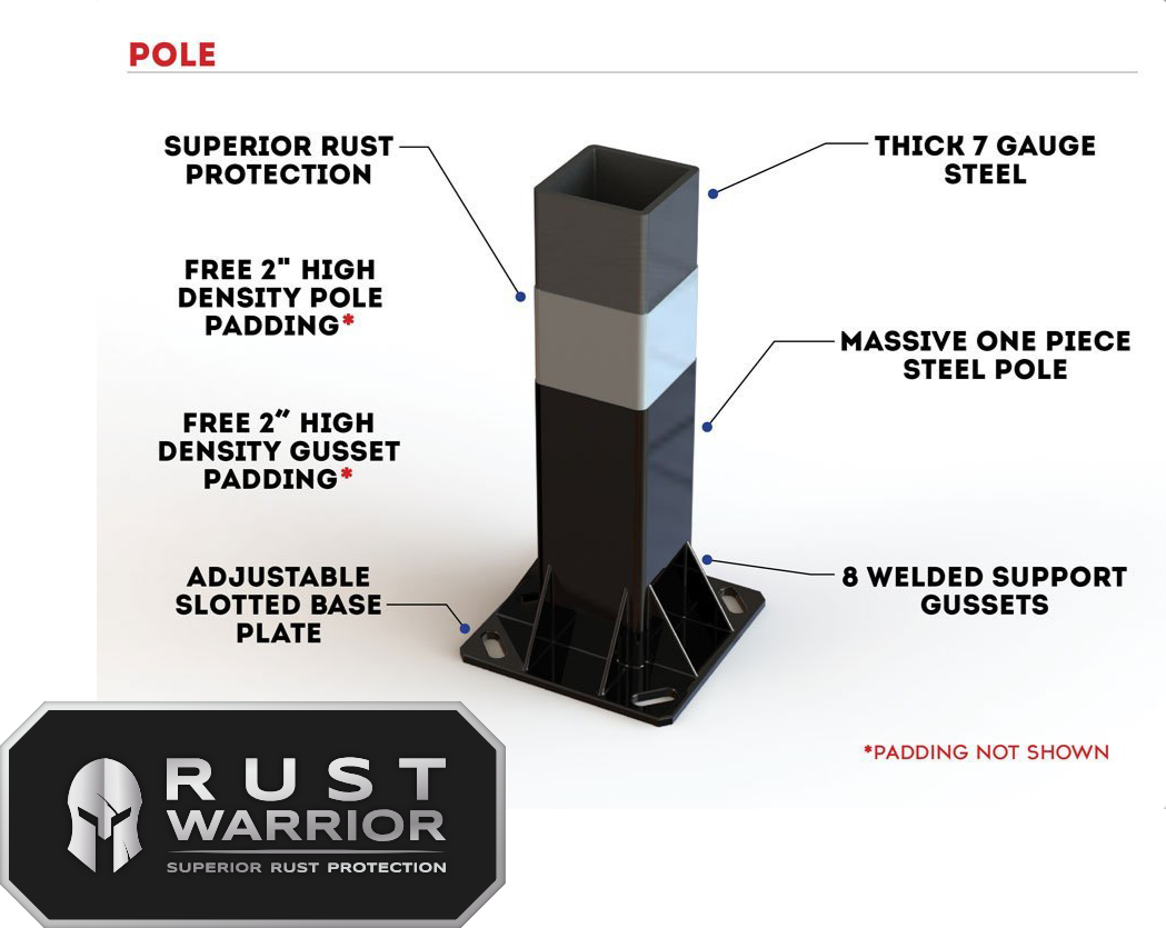 Coach Series Pole with Rust Warrior Protection