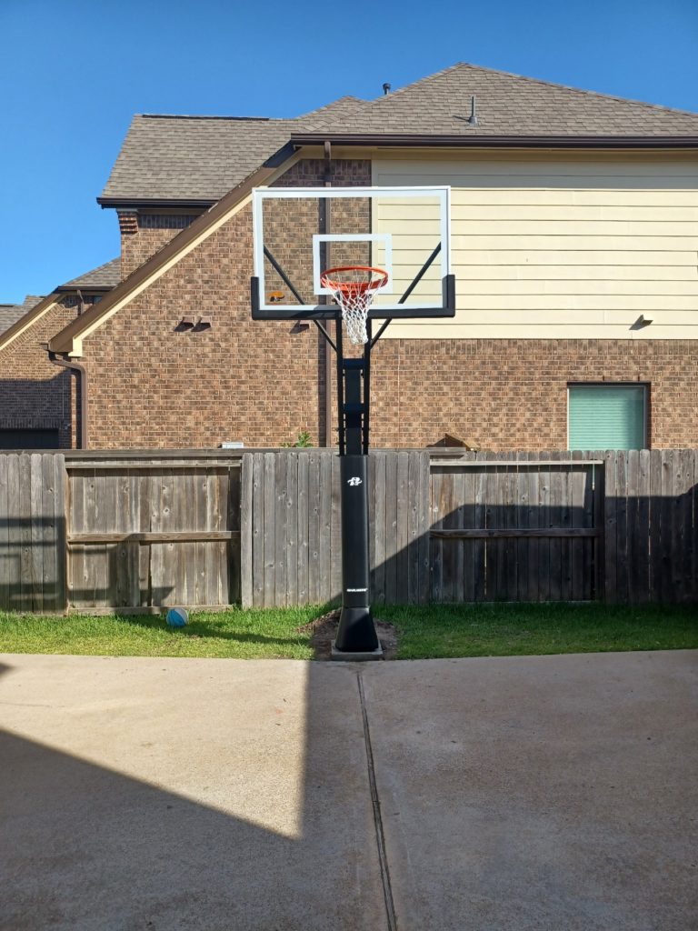 Ryval Hoops Basketball Goal Install in Cypress Tx