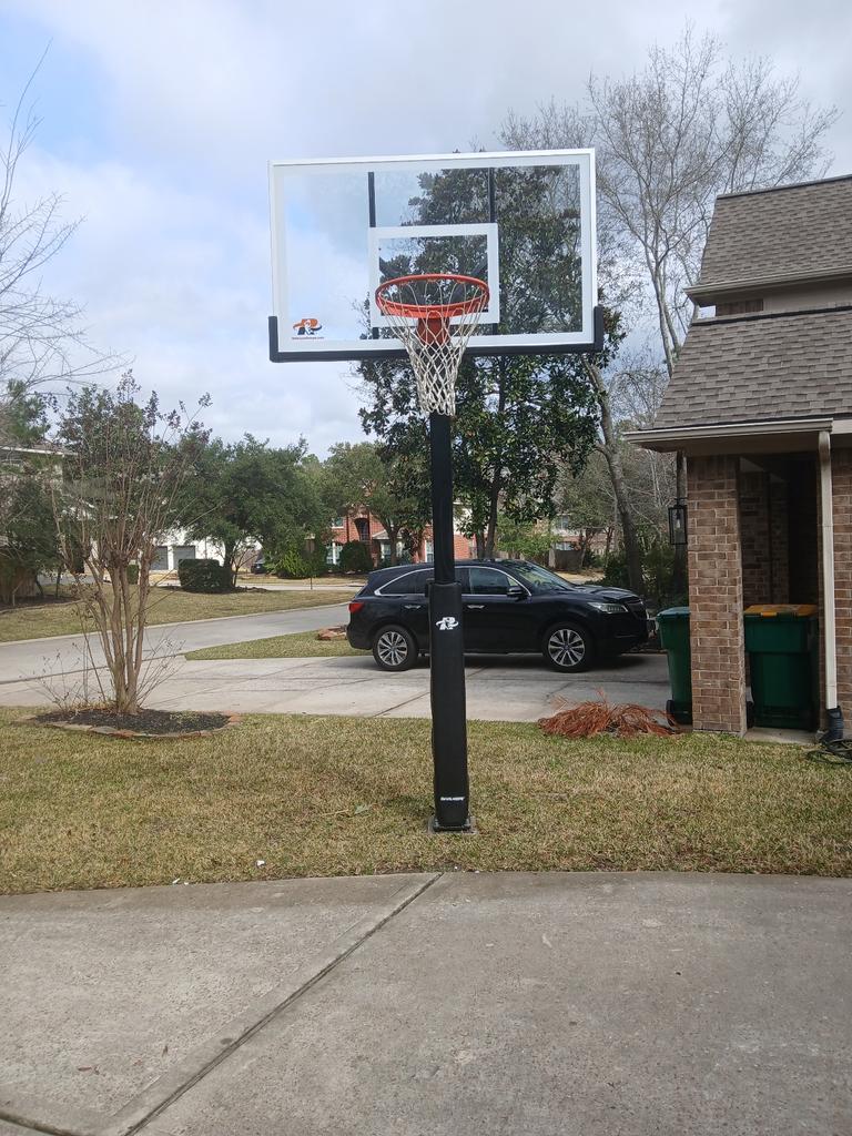 Woodlands TX 2 Ryval Hoops Basketball Hoop Install