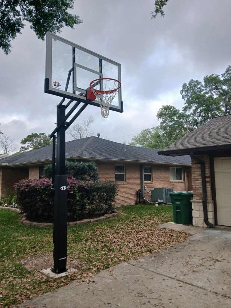 Houston TX 2 Ryval Hoops Basketball Hoop Install