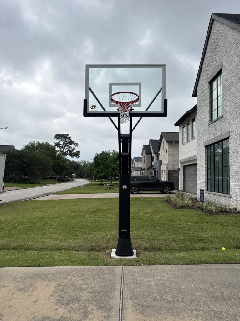 Houston TX 1 Ryval Hoops Basketball Hoop Install